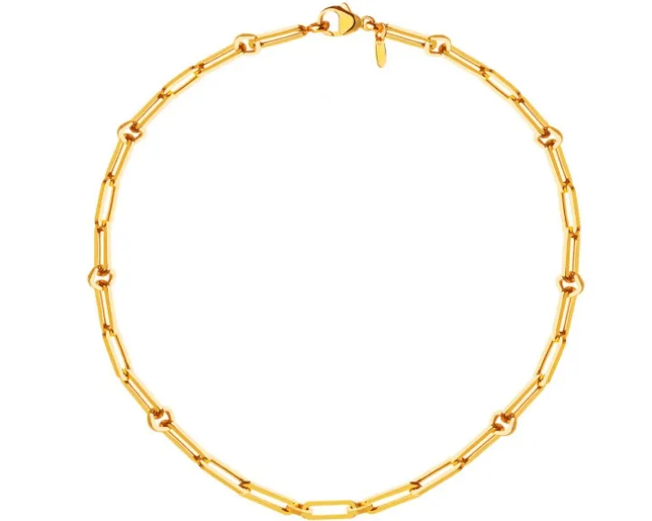 Złoty naszyjnik - paper clip