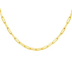 Złoty naszyjnik - paper clip