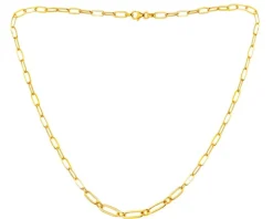 Złoty naszyjnik - paper clip