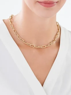 Złoty naszyjnik - paper clip