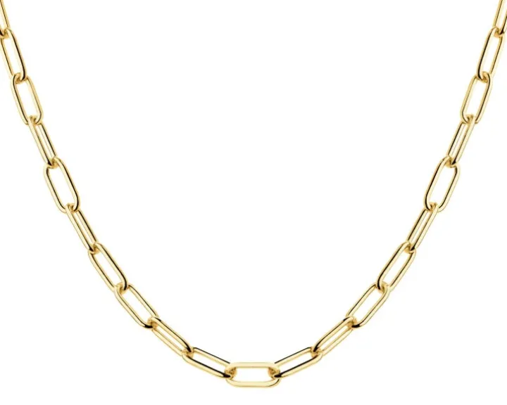 Złoty naszyjnik - paper clip