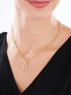 Złoty naszyjnik - paper clip