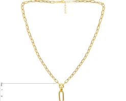 Złoty naszyjnik - paper clip