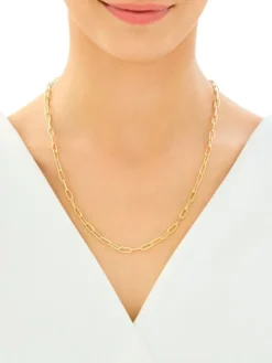 Złoty naszyjnik - paper clip