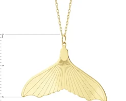 Złoty naszyjnik - płetwa