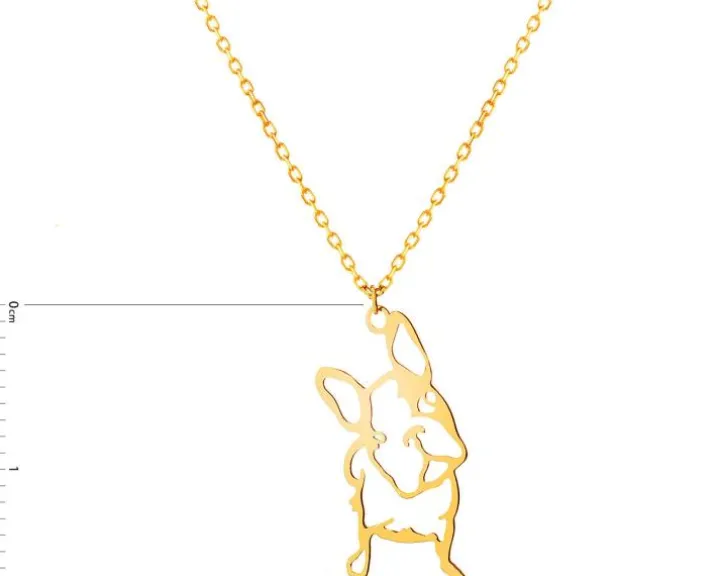 Złoty naszyjnik - piesek