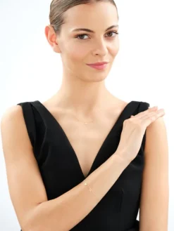 Złoty naszyjnik - podkowa, serca, koniczyna