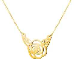Złoty naszyjnik - róża