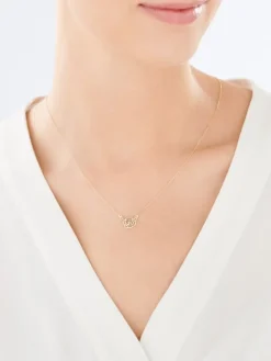 Złoty naszyjnik - róża