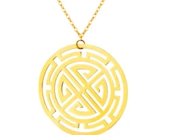 Złoty naszyjnik - rozeta