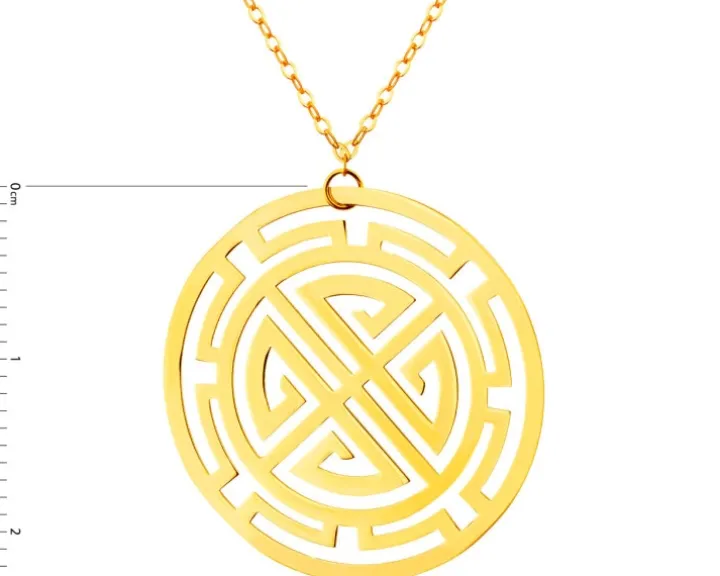 Złoty naszyjnik - rozeta