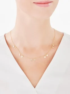 Złoty naszyjnik - serca