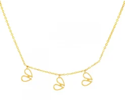 Złoty naszyjnik - serca