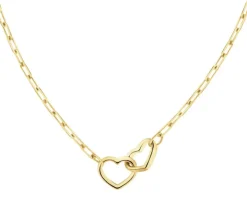 Złoty naszyjnik - serca