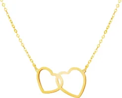 Złoty naszyjnik - serca