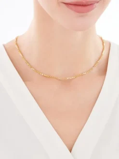 Złoty naszyjnik - serca