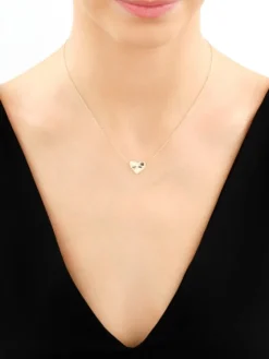 Złoty naszyjnik - serce, nieskończoność