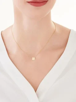 Złoty naszyjnik, ankier - BRh-