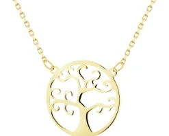 Złoty naszyjnik, ankier - drzewko