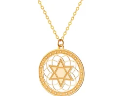 Złoty naszyjnik, ankier - gwiazda