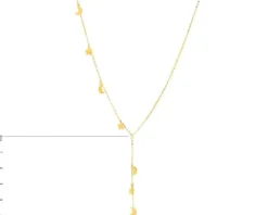 Złoty naszyjnik, ankier - gwiazdy, Księżyce