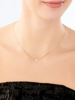 Złoty naszyjnik, ankier - gwiazda