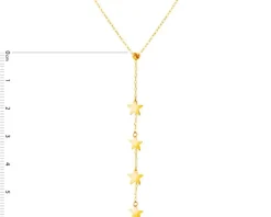 Złoty naszyjnik, ankier - gwiazdy