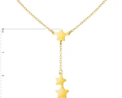 Złoty naszyjnik, ankier - gwiazdy