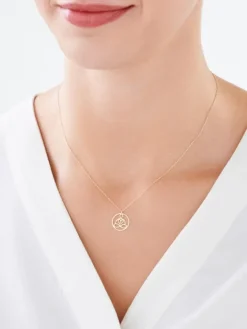 Złoty naszyjnik, ankier - joga