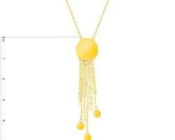 Złoty naszyjnik, ankier - koła