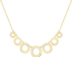 Złoty naszyjnik, ankier - koła