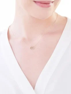 Złoty naszyjnik, ankier - koło, nieskończoność