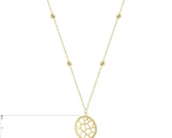 Złoty naszyjnik, ankier - koło