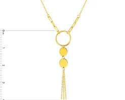 Złoty naszyjnik, ankier - koła