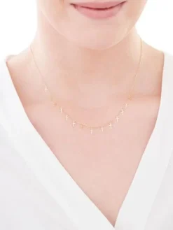 Złoty naszyjnik, ankier - krzyże