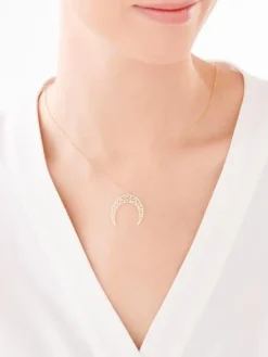 Złoty naszyjnik, ankier - Księżyc