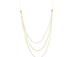 Złoty naszyjnik, ankier - kulki