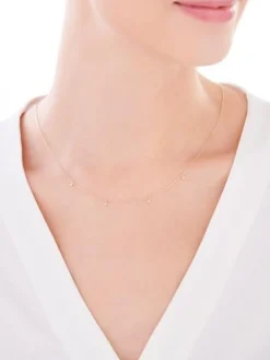 Złoty naszyjnik, ankier - kulki