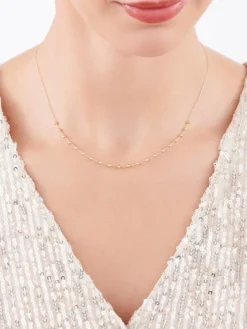 Złoty naszyjnik, ankier - kulki