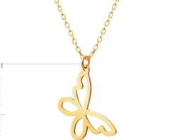 Złoty naszyjnik, ankier - motyl