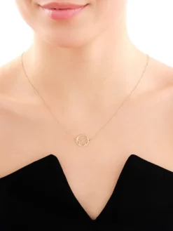 Złoty naszyjnik, ankier - motyl