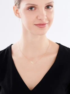 Złoty naszyjnik, ankier - nieskończoności