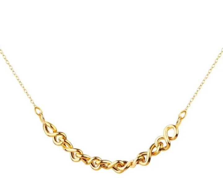 Złoty naszyjnik, ankier - nieskończoności