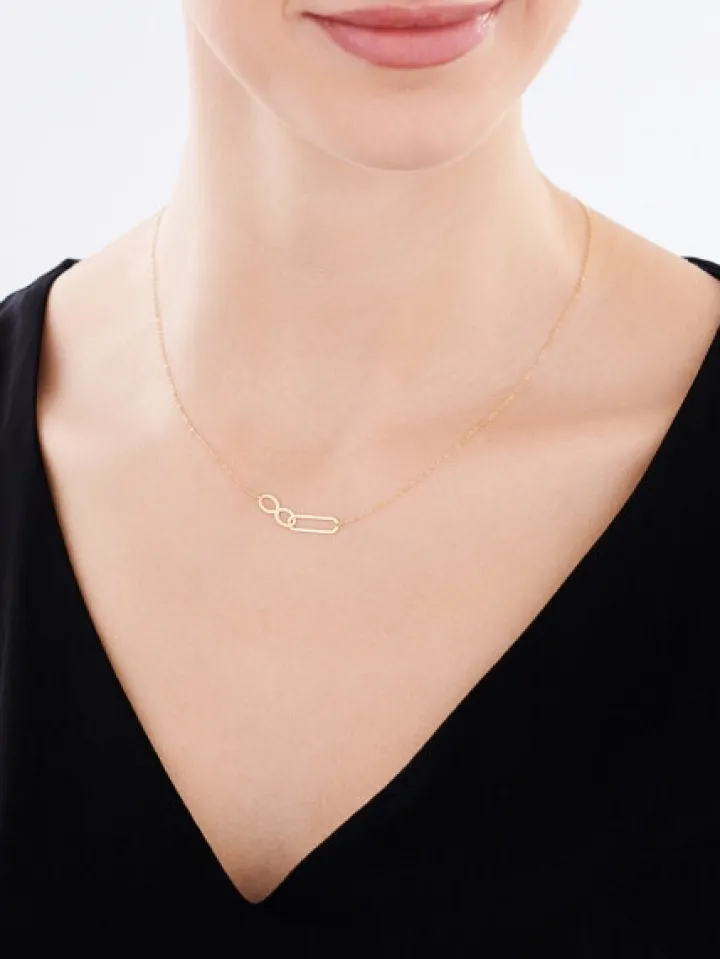 Złoty naszyjnik, ankier - nieskończoność