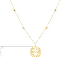 Złoty naszyjnik, ankier - nieskończoność