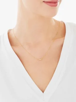 Złoty naszyjnik, ankier -  nieskończoność