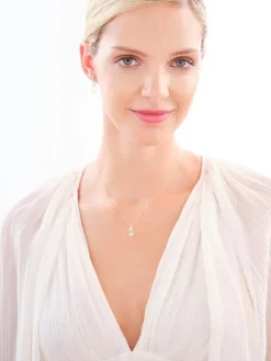 Złoty naszyjnik, ankier - serce