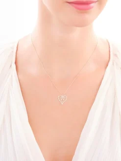 Złoty naszyjnik, ankier - serce