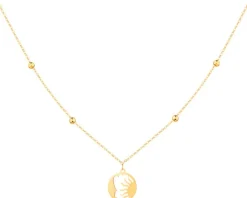 Złoty naszyjnik, ankier - Słońce, Księżyc