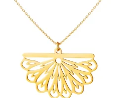 Złoty naszyjnik, ankier - wachlarz